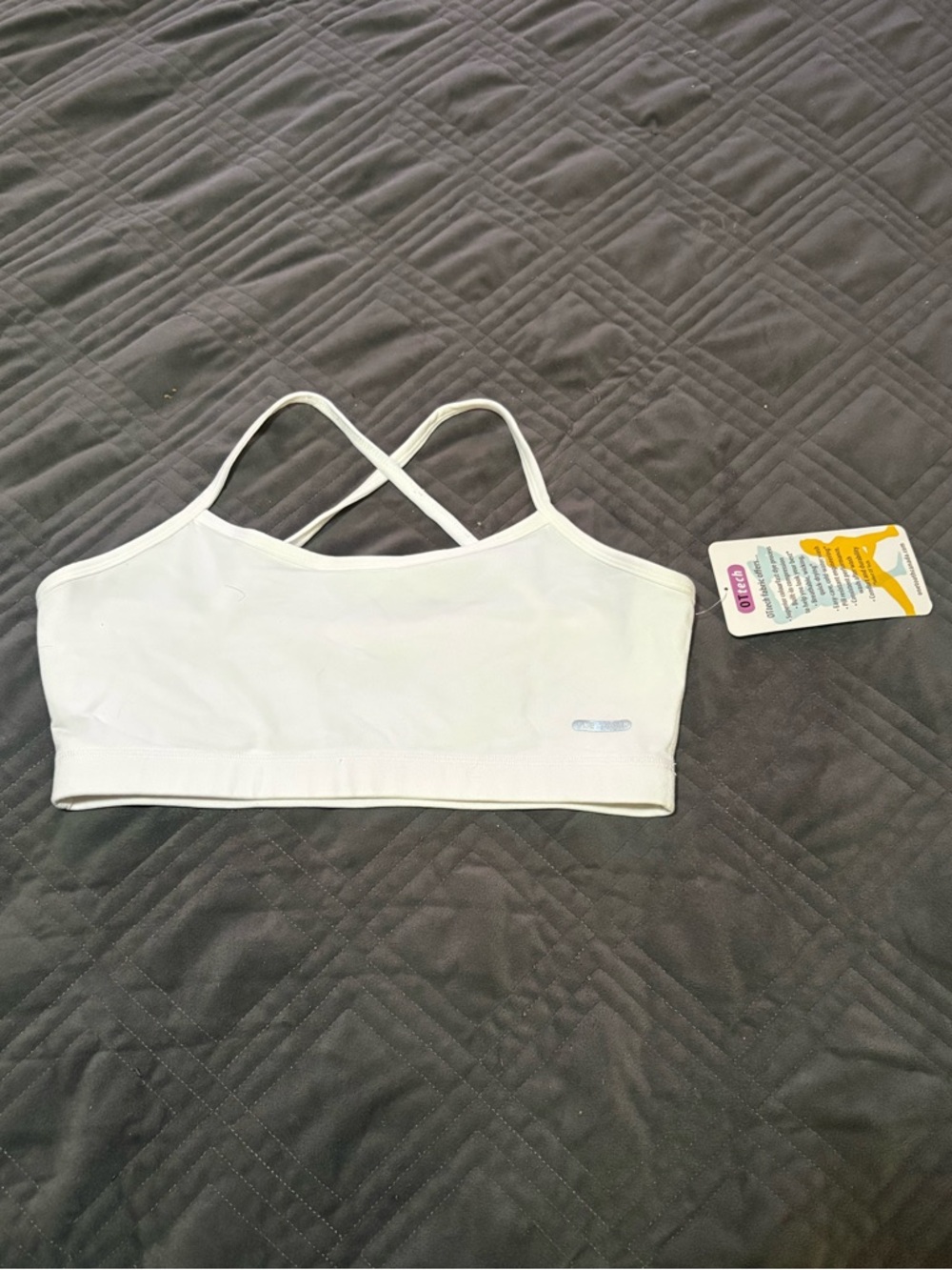 OnetoothWhite Crossback Sports Bralette size XL NEW WITH TAGS
